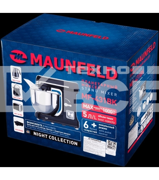 Миксер планетарный Maunfeld MF-431BK