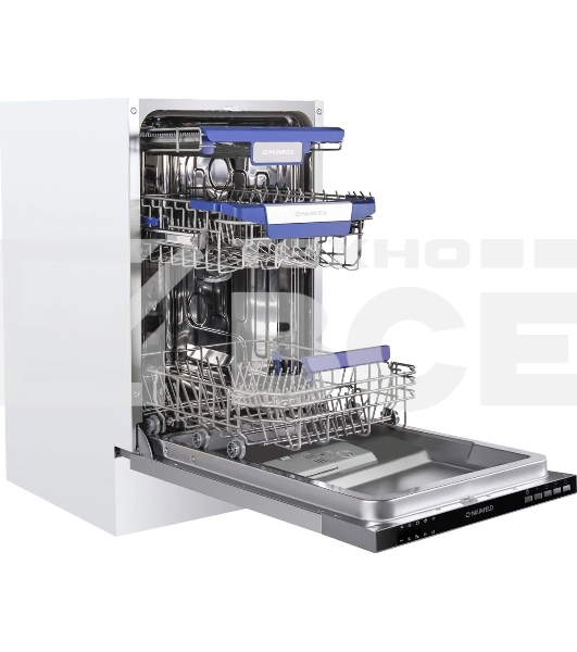 Встраиваемая посудомоечная машина Maunfeld MLP45230, белый, 44.8 см, 10 компл., 47 дБ, класс A++