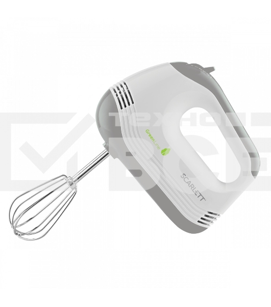 Миксер Scarlett SC-HM40S17 (Green Line) Мощность, Вт: 300; Количество скоростных режимов: 5; Режим TURBO