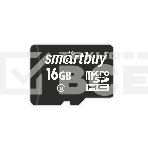 Флеш карта SDmicro Card 16GB Smartbuy Сlass 10 (без адаптеров), фото 1