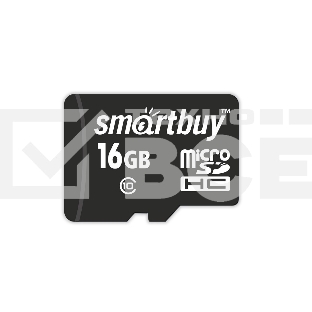 Флеш карта SDmicro Card 16GB Smartbuy Сlass 10 (без адаптеров)