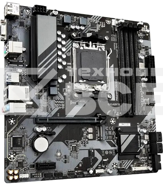 Материнская плата Gigabyte A620M DS3H, Micro-ATX, AM5, AMD A620, 4xDDR5, 4xSATA, 1xM.2, 1xPCI-E 4.0 x16, 1xPCI-E x1, 1xHDMI, 1xDP, 1xVGA, 1x 1Gb LAN, 1xUSB 3.2 Gen 1, 4xUSB 2.0, 3x3.5mm, 7.1, ATX