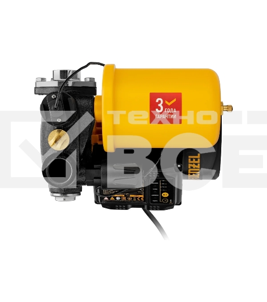 Насосная станция PS500C, 500 Вт, напор 35 м, 2200 л/ч, ресивер 2 л, блок управления Denzel