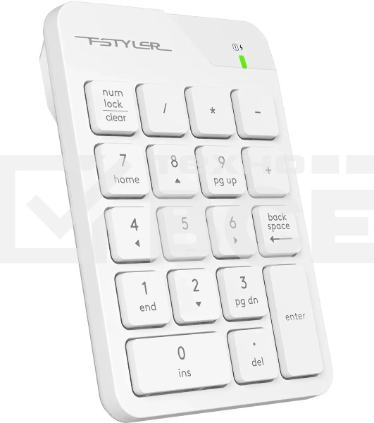 Числовой блок A4Tech FGK21C беспроводной, USB, Радиоканал, белый