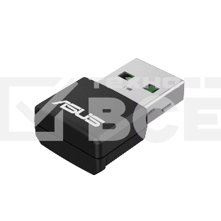 Роутер ASUS USB-AX55 NANO 90IG06X0-MO0B00 WI-FI 802.11ax/ac/a/g/n, 400 + 867 Mbps USB 3.0 Adapter + 2 антенны