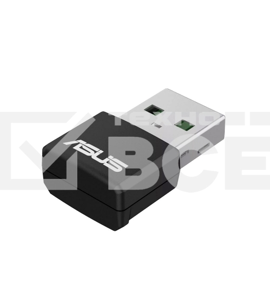 Роутер ASUS USB-AX55 NANO 90IG06X0-MO0B00 WI-FI 802.11ax/ac/a/g/n, 400 + 867 Mbps USB 3.0 Adapter + 2 антенны