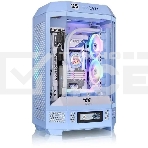 Корпус Thermaltake The Tower 300 Hydrangea голубой без БП miniITX 8x120mm 6x140mm 2xUSB3.0 audio bott PSU, фото6