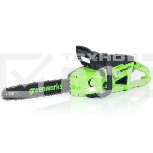 Цепная пила аккумуляторная GreenWorks GD40CS20X, 40V, 40 см, 2000 Вт, бесщеточная, без АКБ и ЗУ (2008807)