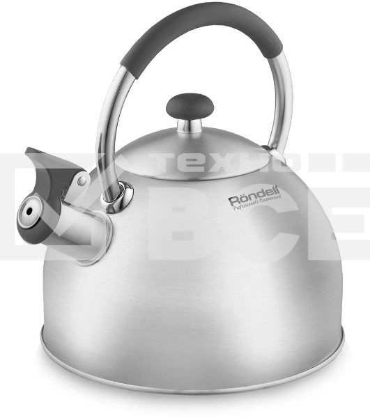 Чайник для плиты металлический Rondell Solo RDS-1608 2.5 л. стальной