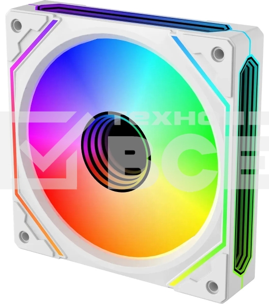 Вентилятор для корпуса Bloody BD-CF120ARGB5 LCD ARGB белый, 120 мм, 1600 об/мин, 26 дБ, 4 pin
