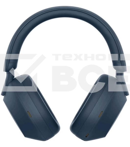 Беспроводные/проводные наушники Sony WH-1000XM5 синий, полноразмерные, Bluetooth + проводной, активное шумоподавление, до 30 ч