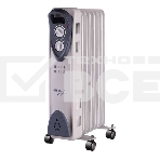Масляный обогреватель Engy EN-2207 Modern (7 секций) белый, 1500 Вт, 15 м2, термостат, фото 1