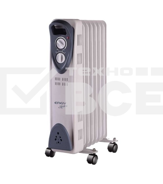 Масляный обогреватель Engy EN-2207 Modern (7 секций) белый, 1500 Вт, 15 м2, термостат