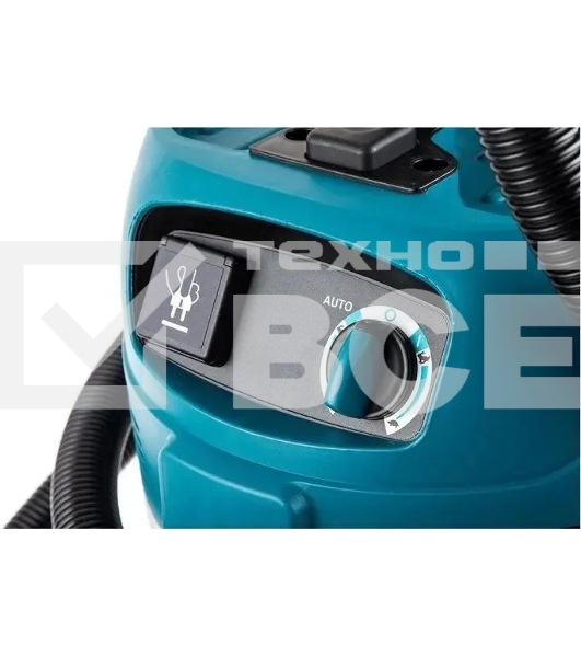 Строительный пылесос Makita VC3012L синий, 1200 Вт, уборка сухая/влажная, пылесборник мешок/контейнер, 30 л