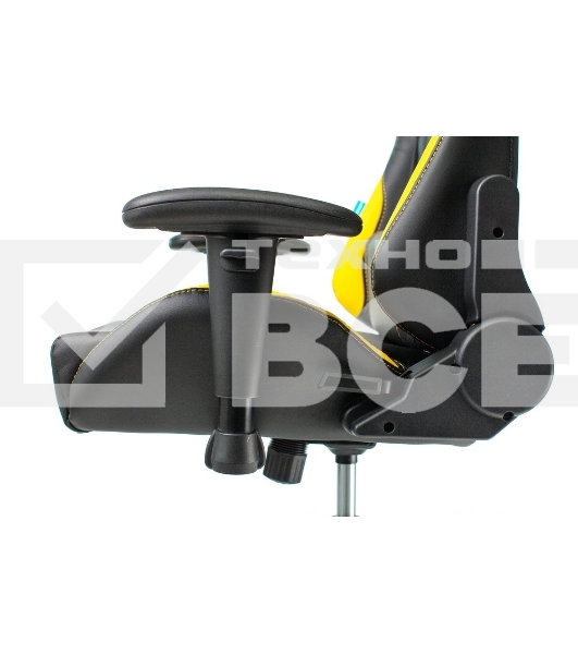 Кресло игровое Бюрократ VIKING 5 AERO YELLOW черный/желтый искусственная кожа