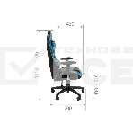 Кресло игровое Chairman game CH43 экокожа, черно-бирюзовый, фото5