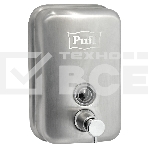 Дозатор для жидкого мыла из нерж. стали, матовый puff-8605m хром матовый, 500 мл, 17х12х12 см, фото 1