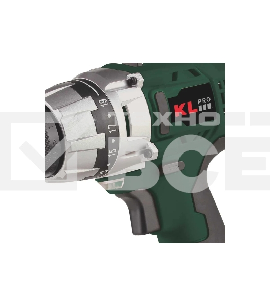 Профессиональный ударный шуруповерт Klpro KLDM18-00 (18В, без ЗУ и АКБ, 40Нм, 2 скорости, 16-ступений к/м, подсветка,в кейсе)