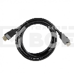 Кабель ACD-DHHM2-18B HDMI 2.0, Golden Plated,19m/19m, черный, 1.8м, (742231), фото 1