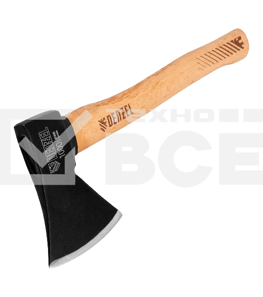 Топор Denzel 1000 г, кованый, буковое топорище