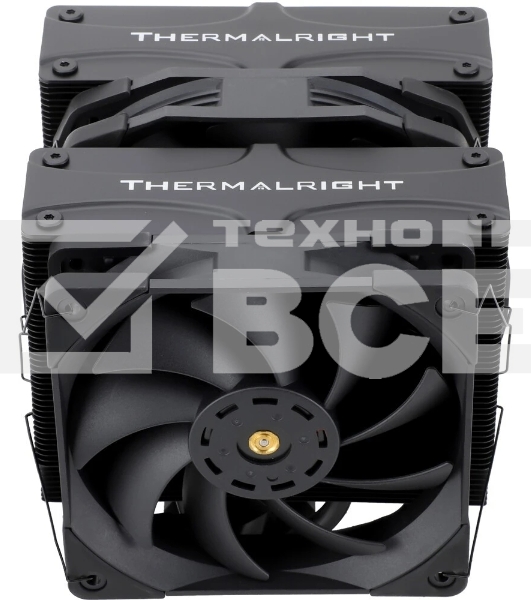 Кулер для процессора Thermalright Frost Coммander 140 черный (4-pin PWM, 158мм, Ni/CU, 8x5мм, 1x120мм+1x140мм, 82CFM/95.5CFM, 29.6dBA/30.2dBA, 1850RPM/1800RPM, S: 1700, 1200, 20XX, 115X, AM5, AM4)
