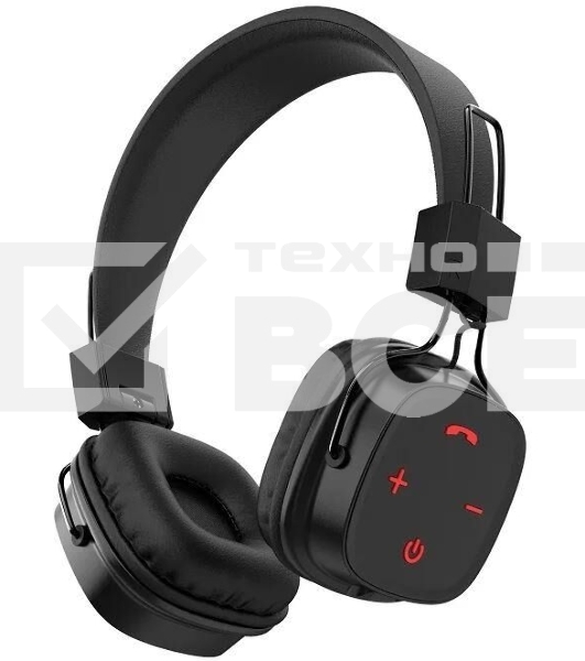 Беспроводные наушники Aksberry U1 черный, накладные, Bluetooth, складная конструкция, до 6 ч