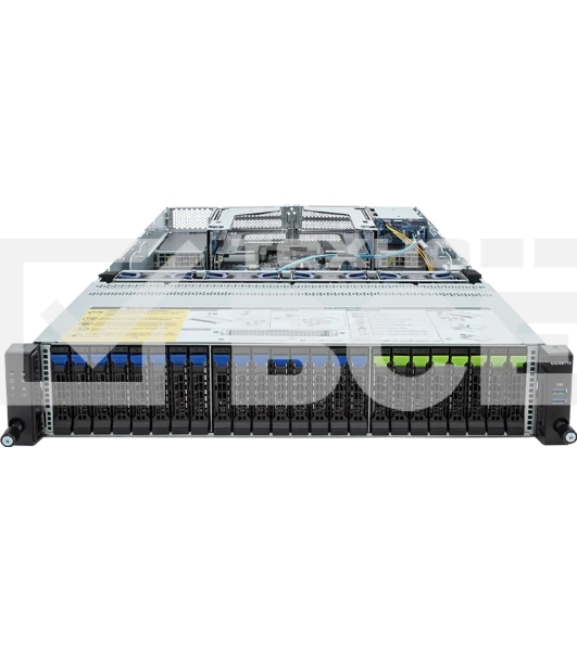 Серверная платформа Gigabyte Server Platform R283-S98 / 2U / 2xIntel (Gen 4/5) / 2xHS / 32xDIMM / 8xSFF NVMe/SATA/SAS + 16xSFF SATA/SAS + 2xSFF SATA/SAS / 2x1GbE / 2xOCP 3.0 / 4xFHHL / 2x2000W / Rails / 1Y