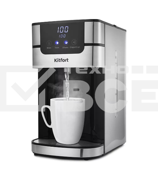 Термопот Kitfort КТ-2501 4 л, 2618Вт, черный/серебристый
