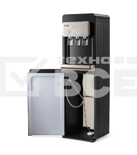 Кулер для воды AEL LD-AEL-806a, нижняя загрузка, нагрев 95 °С, охлаждение 10 °С, черный/золотистый