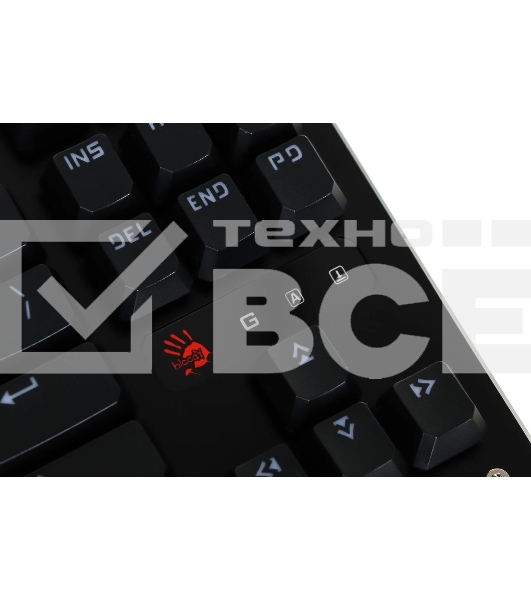 Клавиатура A4 B930 механическая черный USB Gamer LED