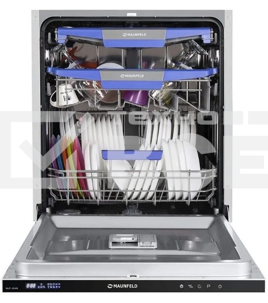 Встраиваемая посудомоечная машина Maunfeld MLP-12IMR, черный, 59.8 см, 14 компл., 44 дБ, класс A++