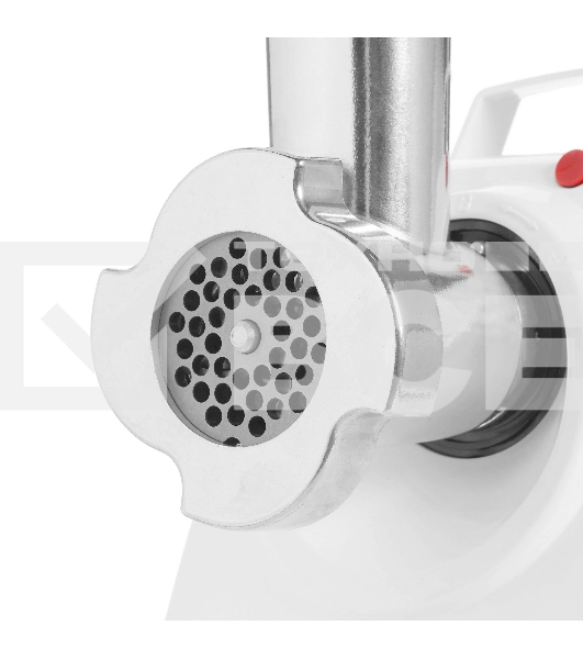 Мясорубка электрическая Аксион М33.04 белый, 1500 Вт, 1.7 кг/мин, реверс, защита от перегрузки, насадки - 5
