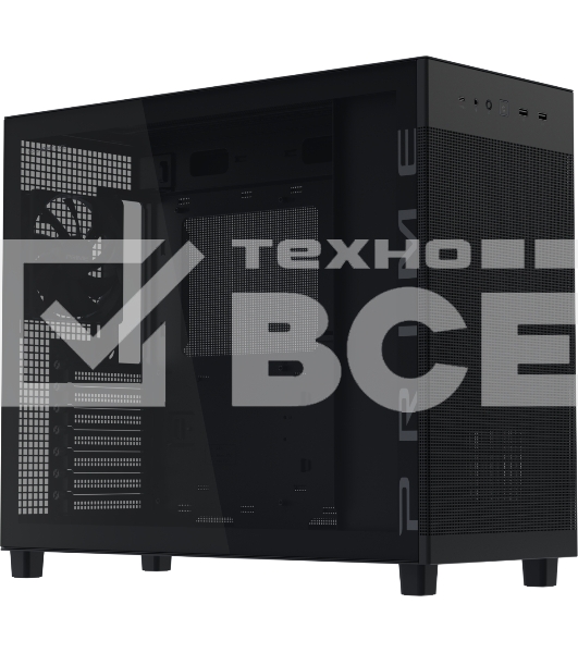 Корпус ASUS Prime AP303 TG, Midi-Tower, чёрный, 1 x 120 мм