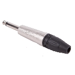 Разъем аудио FORCE CFA-0251/4' TS Jack (M) моно, материал контактных частей медь, покрытие никель, матовый серебристый/черный, фото2