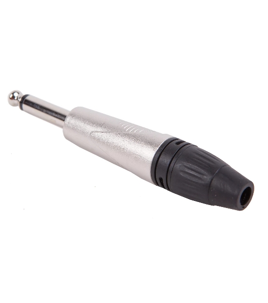 Разъем аудио FORCE CFA-0251/4' TS Jack (M) моно, материал контактных частей медь, покрытие никель, матовый серебристый/черный