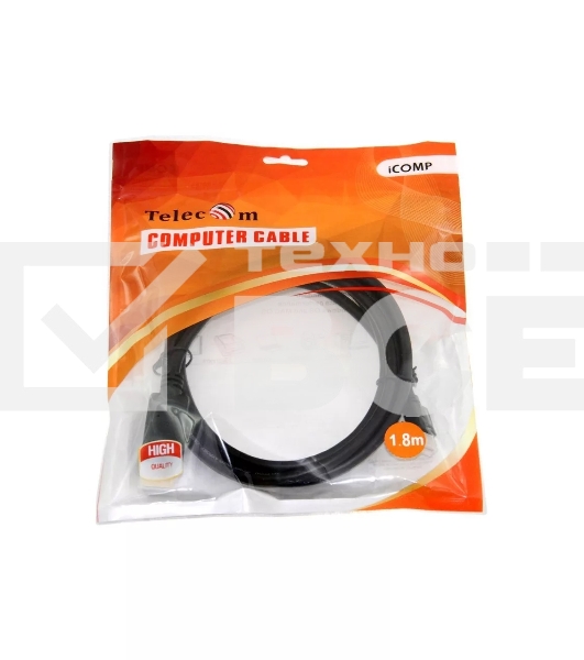 Кабель-переходник Telecom (TA682-1.8M) 4K*60Hz 1.2V Mini DisplayPort M <--> Display Port M 1,8м [6926123463314]