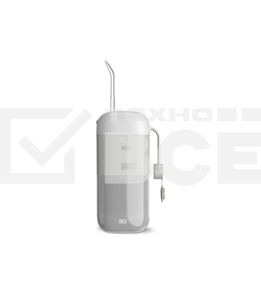 Ирригатор BQ IR002 Gray, Мощность: 10 Вт, Портативный, Объем резервуара 230 мл, 2 насадки и дорожный чехол в комплекте, 11 режимов работы: Normal (нормальный), Soft (мягкий), Pulse (импульсный) + 8 DIY, Уровень влагозащиты: IPX7, Давление воды: 140-800 кП