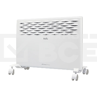Конвектор Ballu Ettore BEC/ETER-1500 белый, 1500 Вт, 20 м2, термостат, дисплей