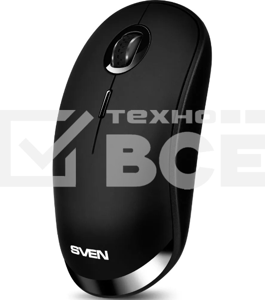 Мышь беспроводная SVEN RX-570SW черный, 1600 dpi, радиоканал, Bluetooth, USB, кнопки - 4