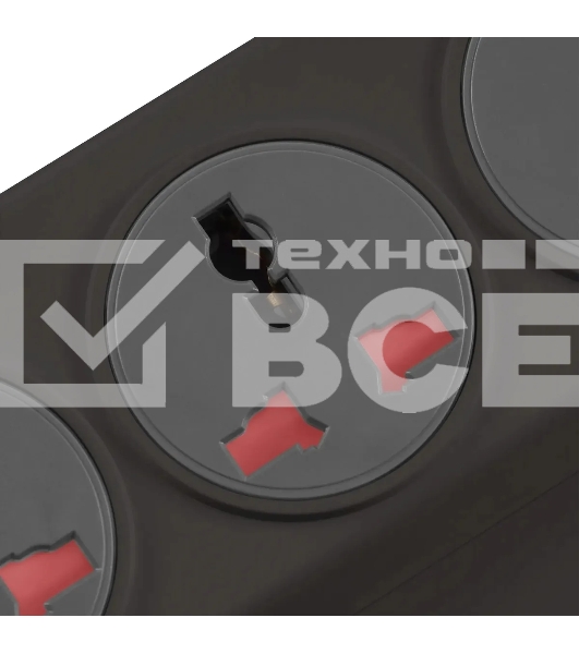 Сетевой фильтр Buro 500UNH-1.8-BG 1.8м (5 розеток) черный/серый (коробка)
