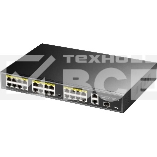 Коммутатор Cudy FS1026PS1, (L2) 24x100Мбит/с 2x1Гбит/с, 1SFP, 24PoE, 24PoE+ 300W, неуправляемый