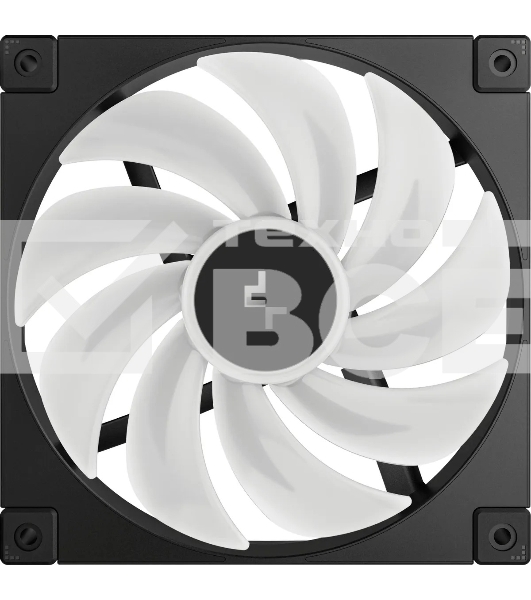 Вентилятор для корпуса DEEPCOOL FD14 ARGB черный, 140 мм, 1650 об/мин, 25.2 дБ, 4 pin