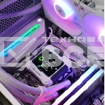 Система водяного охлаждения Thermalright Frozen Warframe 360 ARGB Soc-AM5/AM4/1200/1700/1851 белый 4-pin 29.8dB Al LCD Ret (F-WFRAME-360-WH-ARGB), фото2