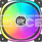 Вентилятор для корпуса PCCooler EF120 ARGB черный, 120 мм, 1500 об/мин, 25.7 дБ, 4 pin, фото 1
