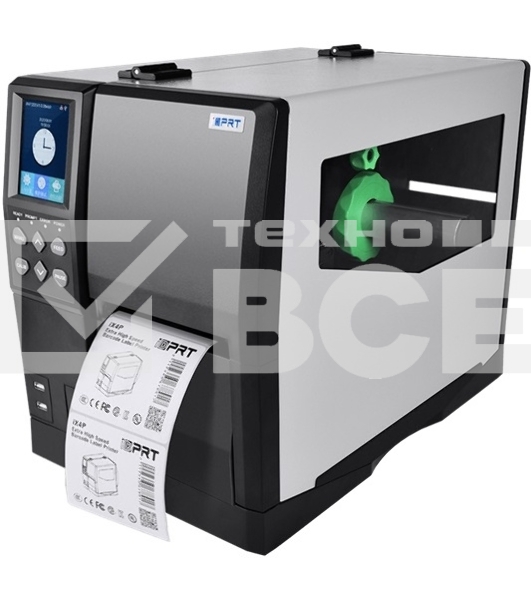 Принтер этикеток термотрансферный iDPRT iX4P Industrial 600 dpi, 102 мм/cек, USB, RS232, USB Host, Ethernet RJ-45, черный