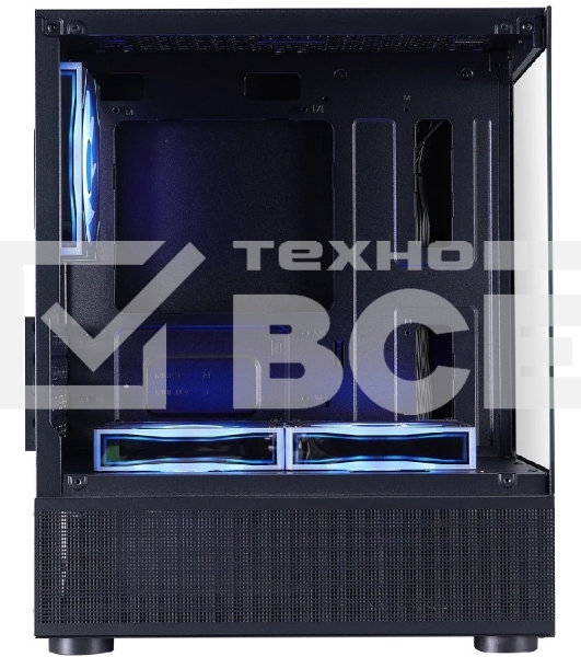 Корпус 1STPLAYER MIKU Mi2-A ARGB Black / mATX / 3x120mm ARGB fans / Mi2-A-BK-2FC7R-1FC7