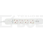 Сетевой фильтр Гарнизон 2.0 Мультипорт EPS-4-U3-W-4, 4 р, 10А, 3xUSB, 4м, ур.защиты 2+, белый, пакет, фото4