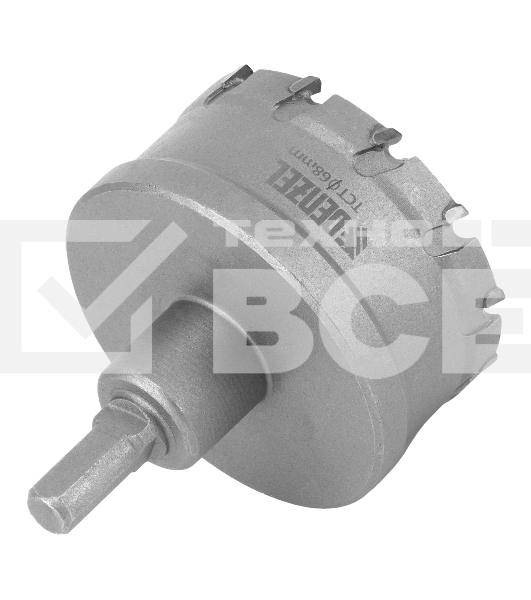 Коронка по металлу Denzel твердосплавная, 68 мм