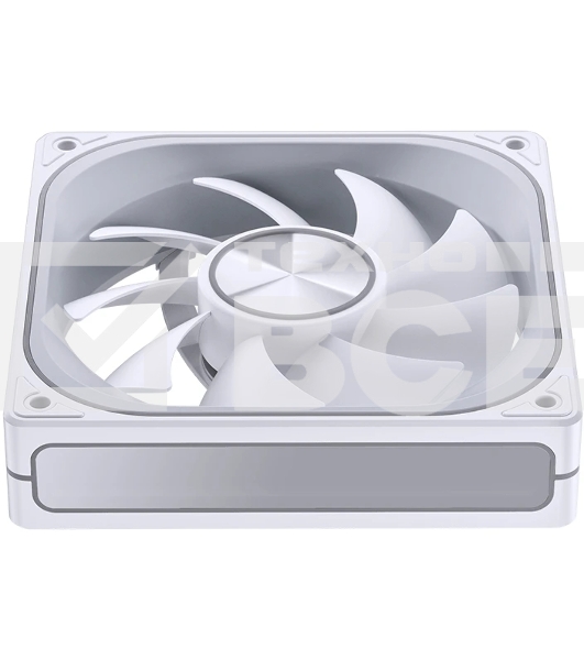 Вентилятор для корпуса JONSBO ZA-120WR Reverse (120x120x28мм, 4-pin PWM, ARGb, 62.4CFM, 37.3dBA, 2400RPM, белый)