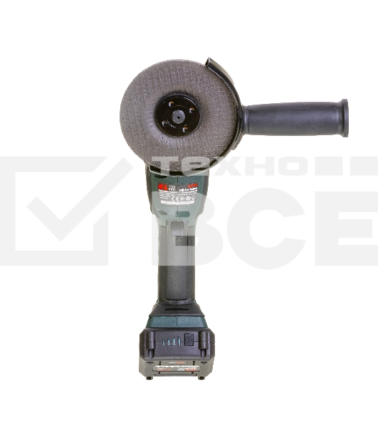 Угловая шлифовальная машина бесщеточная (болгарка) аккумуляторная KLPRO KLAT18B-20 (18В, Li-ion-2шт, 2.0Ач, 115мм, М14, 8500 об/мин З/У,сумка)